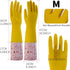 18.5inch Rubber Gloves Waterproof polyester Household Cleaning Gloves For DishWashing,Gardening,Painting(Medium)...