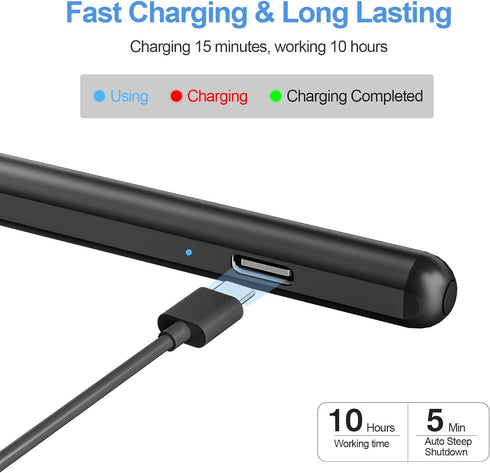 iPad Pencil, Stylus Pen for iPad 9th 10th Generation with Palm Rejection, Fast Charging iPad Stylus for iPad 10/9/8/7/6th Gen, iPad Air 5/4/3, iPa...
