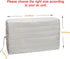 Luxiv Indoor Air Conditioner Cover, White Window Unit Protection Anti-Rust Adjustable Cover for Indoor Window AC with Free Elastic Straps (21x13x2...