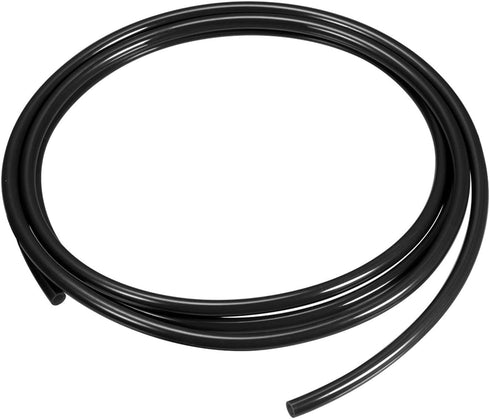 DMiotech 4mmx6mm Pneumatic Tubing, 2 Meters/6.6ft Air Compressor PU Line Hose Tube for Water Fluid Transfer, Black...