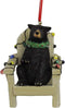 Black Bear On Adirondack Chair Ornament resin...