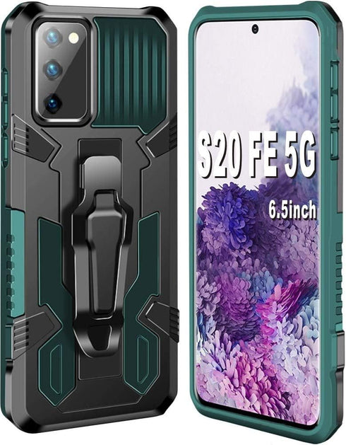Folmeikat Samsung Galaxy S20 FE/S20 FE 5G /S20 Lite 2020 Case, Military Grade Protective with Belt Clip and Kickstand Protective Galaxy S20 FE 202...