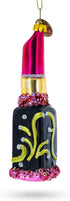 Red Lipstick Blown Glass Christmas Ornament...