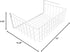 Southern Homewares 15-Inch Easy Install White Wire Under-Cabinet Hanging Basket Shelf Organizer – Storage Rack for Kitchen, Pantry, and Bathroom...