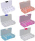 Clear Plastic Storage Box 10 Compartment with Sealing Lid Container for Case for Small Jewelry for Pill multi compartment storage box small...