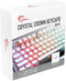 G.SKILL Crystal Crown Keycaps - Keycap Set with Transparent Layer for Mechanical Keyboards, Full 104 Key, Standard ANSI 104 English (US) Layout - ...