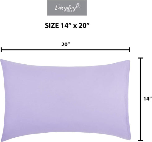 2-Pack Toddler Travel Pillowcases -100% Soft Microfiber, Breathable and Hypoallergenic - 14" by 20" Kids Pillowcases fits Pillows 14x19, 13x18 or ...