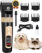 Dog Cat Clippers for Matted Hair - 4-Speed & LCD Dog Clippers for Grooming, Rechargeable for Large&Small Dogs and Cats with Thick Coats - Low Nois...