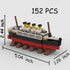 Titanic Break MOC Building Blocks,Cruise Ship Shipwreck DIY,Ship Boat Blocks Building Toys Gifts for Kids-152PCS...