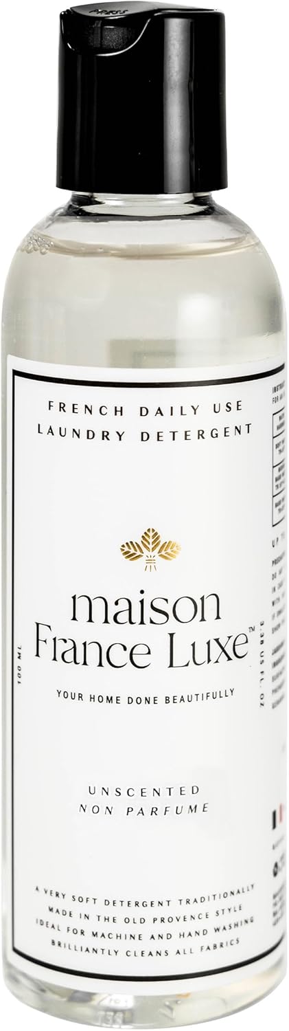 Laundry Detergent Sample, Plant based French Soap, 100ml, Unscented Travel Size Hand Wash Detergent...