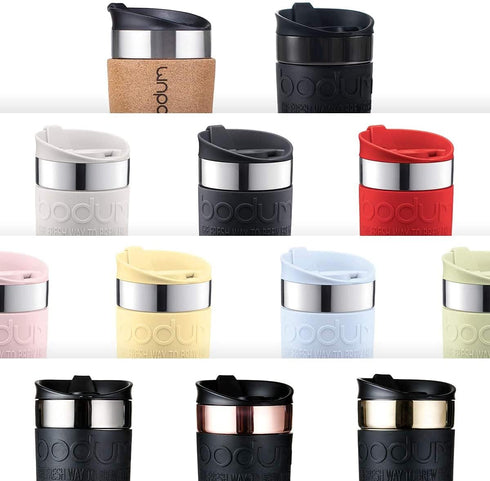 Bodum 11068-01 Vacuum Travel Mug, 0.35 L - Small, Black 1 Count (Pack of 1)...