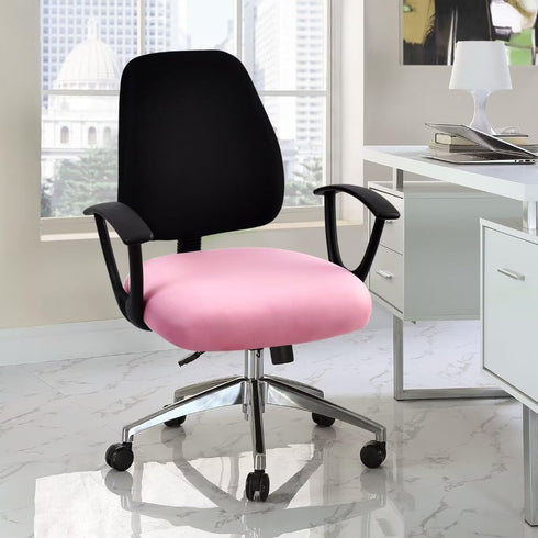 SARAFLORA Office Computer Chair Covers, Stretchable Desk Chair Seat Cushion Covers,Universal Spandex Computer Chair Slipcover,Removable Washable R...