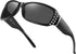 Women's Polarized Rhinestone Sunglasses - Elegant Rectangle Frame with Bling UV400 Protection...