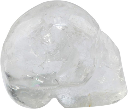 mookaitedecor 1 Inch Rock Quartz Crystal Skull Sculpture Set of 5, Hand Carved Gemstone Statue Figurine Collectible Healing Reiki...