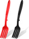 2 Pcs Silicone Flexible Fork 11.6 Inch Silicone Fork Heat Resistant Cooking Fork Large Fork Kitchen Non Stick Fork Ultimate Fork for Mix Ingredien...