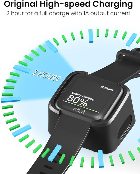 Charger for Fitbit Versa 2, Replacement Charging Cable Dock Cradle with USB Cord for Fitbit Versa 2 Smartwatch......