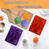 2 Pack Halloween Silicone Cake Molds Skull Pumpkin Ghost Bat Silicone Mold for Aromatherapy Candles Chocolate Candy Gummy Crayon Soap Cake Cupcake...