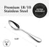Artaste Rain 18/10 Stainless Steel (Silver (Set of 6), Grapefruit Spoon (6.35-Inch))...
