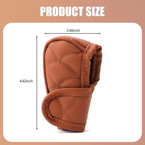1 PC Car Gear Shift Cover Replacement, Breathable Leather Design, Soft Durable Vehicle Gear Shifter Decor, Universal Waterproof Automotive Shifter...
