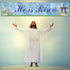 He is Risen Fence Banner Easter Christian Cross Lily Eggs Religious Party Photo Booth Backdrop Yard Outdoor Decoration...