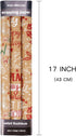 LeZakaa Christmas Kraft Wrapping Paper - Mini Roll - Snowflake/Berry Leaves/Happy Holidays Lettering for Gift Wrap, Arts Crafts - 17 x 120 inches ...