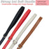 MayPaw Leather Dog Leash 6FT, Soft and Strong 5/8 Inch Dog Leather Leash with Extra D-Ring for Waste Bags and Sturdy Clip, Dog Training Lead for M...