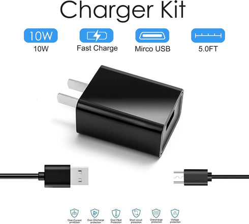 5FT USB Charger Charging Cord Cable Compatible with for Bushnell Wingman GPS Speaker, Bushnell Neo Ghost, Phantom,Treblab FX100 HD7 X5 XR700 XR500...