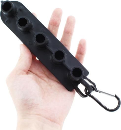 High Pressure Washer Nozzle Holder, Holds 5 Nozzle Tips, Black...