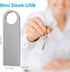 ABLAZE 128GB Flash Drive 2 Pack, Metal USB 2.0 Thumb Drives with Keychains USB Stick Pendrive (Sliver)...