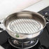 TeamFar Round Cooling Rack Set of 4, 7½ Inch Round Baking Steaming Roasting Rack Set Stainless Steel for Pot Air Fryer, Healthy & Mirror Finish, D...