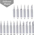 Mesee 17Pcs Soldering Iron Tips Kit 900M Lead-Free Solder Iron Tip Welding Replacement Accessories for Hakko, Radio Shack, TENMA, ATTEN, Quick, Ao...