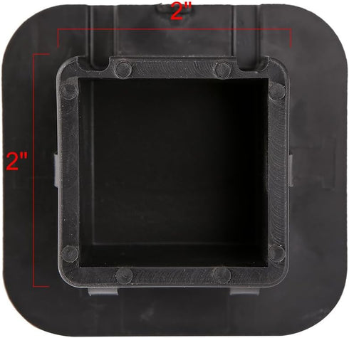 CZC AUTO Trailer Hitch Cover, 2 inch Tow Receiver Tube Plug Cap, 2" Black Hitch Ball Insert Compatible for Toyota Mercedes Mopar Audi F150 Ford GM...