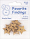C.R. Gibson Buttons Pack of Wooden Star Shaped For Sewing or Craft Projects Various Shapes - Natural Wood Color...