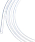5m(16ft) 1.5mm(1/16") ID x 2.5mm(0.1") OD Silicone Tubing Clear Industrial Plastic Tubing Pure Silicone Hoses for Pump Siphoning Draining Irrigati...
