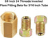 MuHize Upgraded Brake Line Fittings - 15 Pieces 3/8'-24 Threads Assortment Brake Fitting for 3/16 Inch Brake Line Tube (5 Unions, 10 Nuts)...