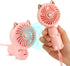 QearFun Handheld Lanyard Fan Portable, Mini Hand Held Fan with USB Rechargeable Battery, 3 Speed Strong Personal Table Fan, 8-12 Hours Small Makeu...