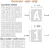 3 Inch Letter Stencils Symbol Numbers Stencil, 68 Pcs Reusable Alphabet Art Craft Templates Interlocking Stencils Kit for Painting on Wood, Wall, ...