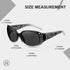 HAOLOTA Polarized Sunglasses for Women, Rhinestone Wrap Around Sunglasses with UV400 Protection...