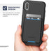 ENCASED iPhone XR Wallet Case (2018) Ultra Durable Cover with Card Holder Slot (4 Credit Cards Capacity) (Phantom Black)...