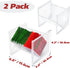 2Pcs Tea Bag Storage Organizer, Stackable Clear Plastic Tea Holder and Coffee Pod Containers, Sugar Creamer Box for Drawer Countertop Cabinet Coff...