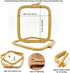 Nurge Beige Medium (No:3) Plastic Square Embroidery Hoop, Cross Stitch Hoops, Punch Needle Hoop , DIY Craft Sewing,ABS Plastic Embroidery Hoops...