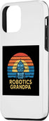 iPhone 12 mini Robotics Grandpa Stem Vintage Cute Robot Stem Womens Tee Case...