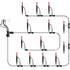 25-Pack Micro Spray Drip Irrigation Emitters - Adjustable 360-Degree Water Flow, Ideal for 1/4" Irrigation Hose, Dripping and spraying in one for ...