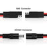 iGreely SAE Plug to DC 5.5mm x 2.1mm Male 14AWG 2ft/60cm Adapters Cables with SAE Polarity Reverse Adapter for Automotive, RV, Solar Panel...