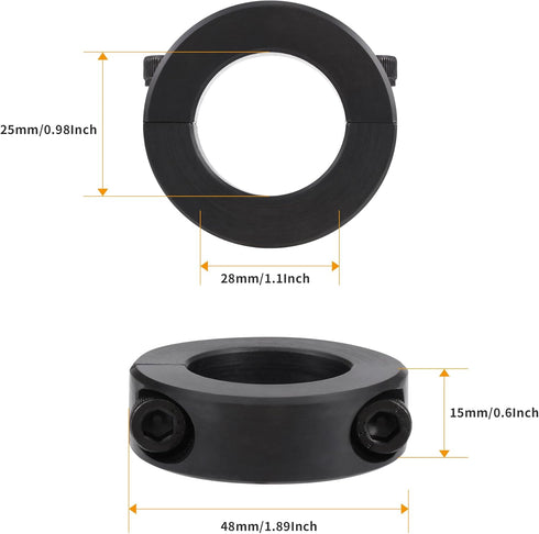 2Packs Fix Sinking Office Chair, Steel Gas Lift Cylinder Clamp Holder, Office Chair Saver Kit Adjust Chair Height and Stop Sinking without Cylinde...