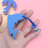 Floating Key Chain 2Pcs Floating Key Chains EVA Dolphin and Anchor Keyring Water Buoyant Keychain Floating Boat Keyrings for Boating Kayak Fishing...