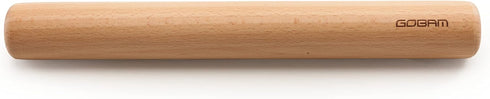 GOBAM Wood Rolling Pin, Small - Dough Roller for Pasta, Cookies, Pie, Pizza, Chapati, Fondant, Rolling Pins for Baking, Bread Making Tools and Sup...