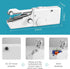 Sewing Machines, Handheld Sewing Machine Mini, Cordless Portable Electric Sewing Machine with Sewing Accessories for Beginners, Suitable for Cloth...