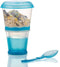 INOGIH Cereal On the Go Cups Breakfast-Portable Drink-Cup Cereal To-Go Container-Cup with Spoon (Blue)...