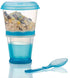 INOGIH Cereal On the Go Cups Breakfast-Portable Drink-Cup Cereal To-Go Container-Cup with Spoon (Blue)...